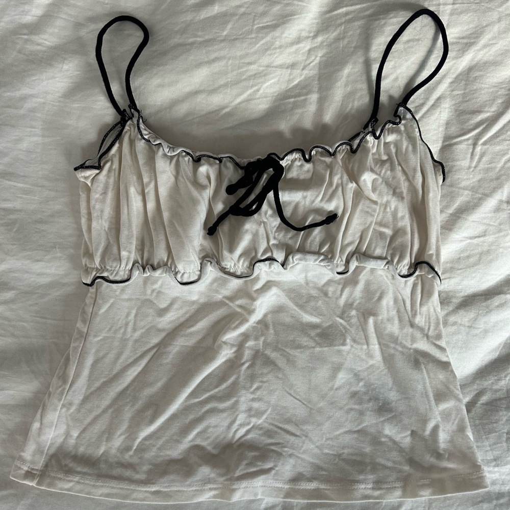 Reformation White Tank Top